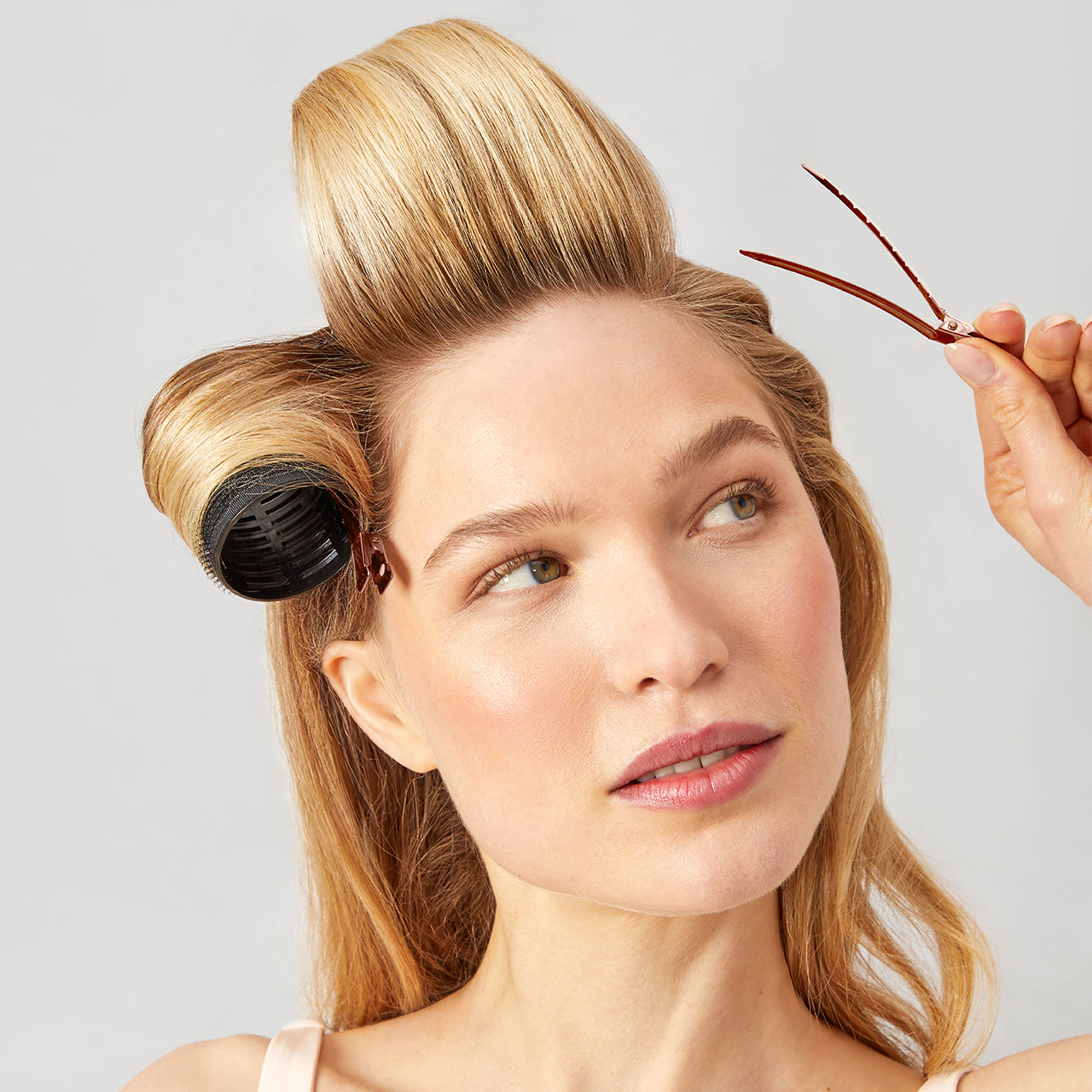 Ensemble de rouleaux à cheveux + pinces à cheveux coiffantes