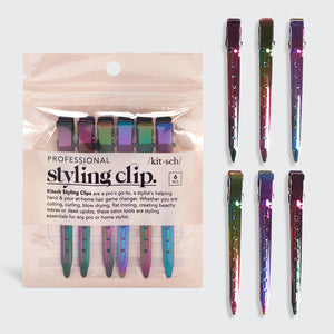 Styling-Haarspangen, 6 Stück – Irisierend