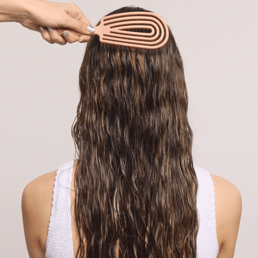 Terrakotta Flexibürste zum Entwirren