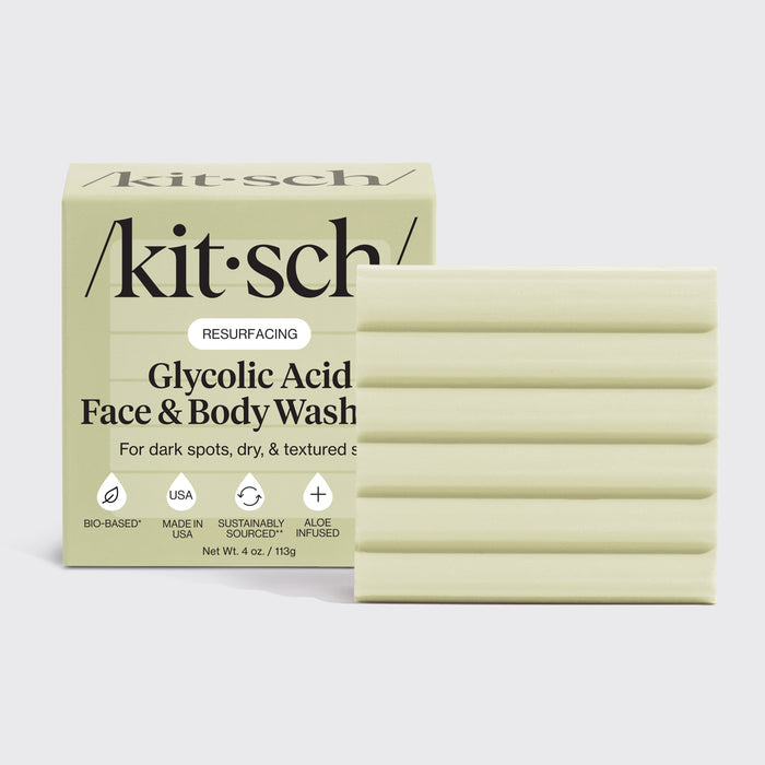 Nettoyant exfoliant pour le visage et le corps à l'acide glycolique