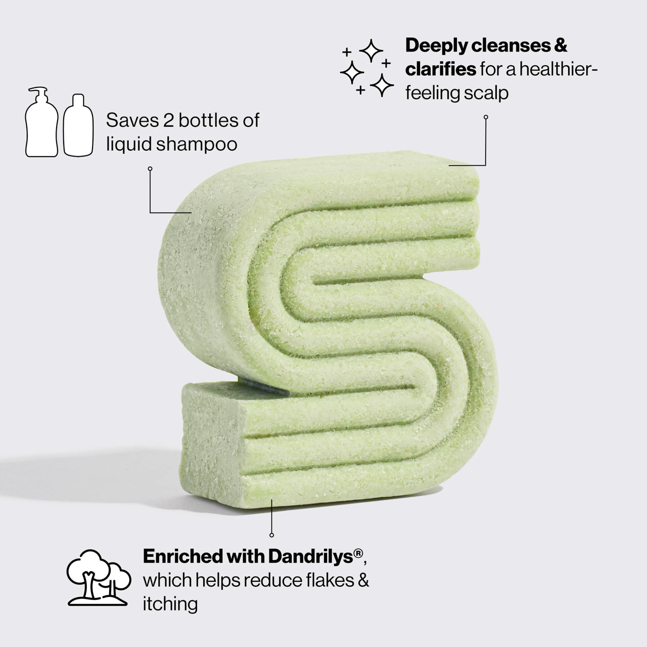 Afklarende shampoo-bar