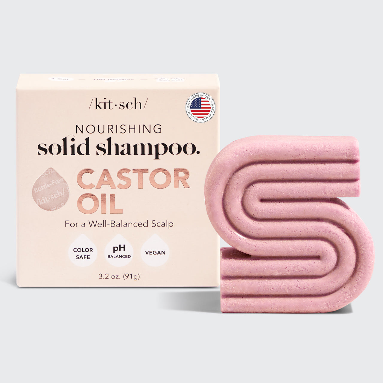 Ricinusolie nærende shampoo bar