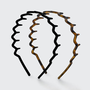 Fascia Zig Zag 2 pezzi - Nero e tricolore