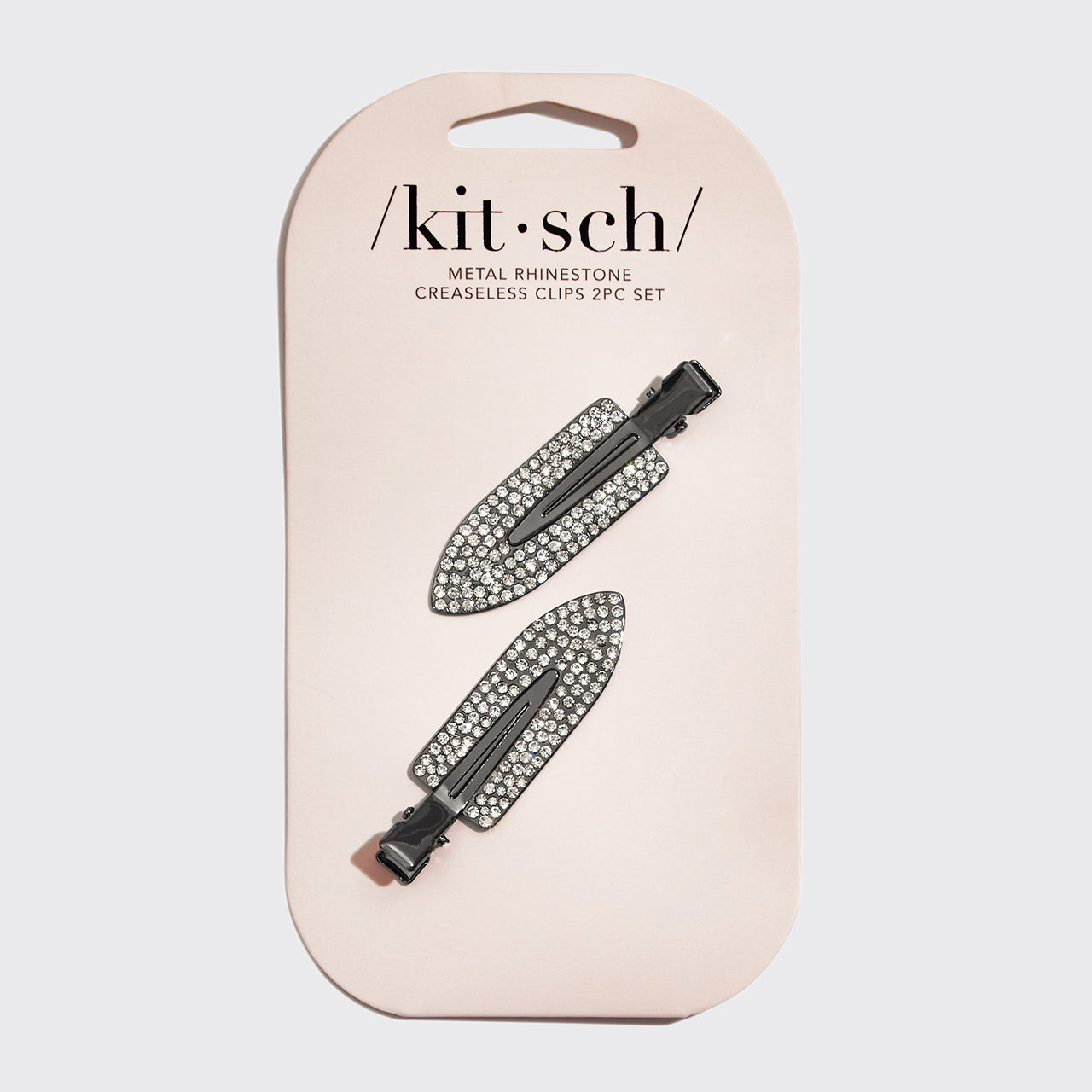 Knitterfreie Clips mit Strass 2er-Set