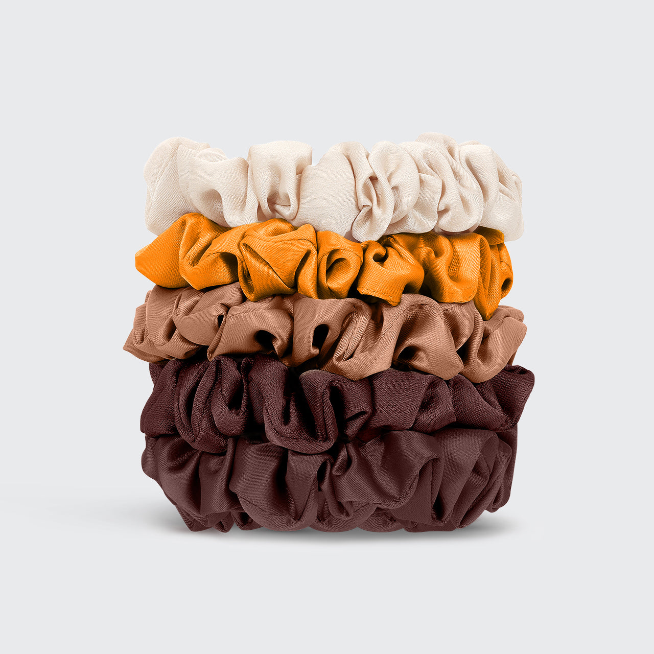 Set da 5 pezzi di scrunchies in raso piccolini - Sedona