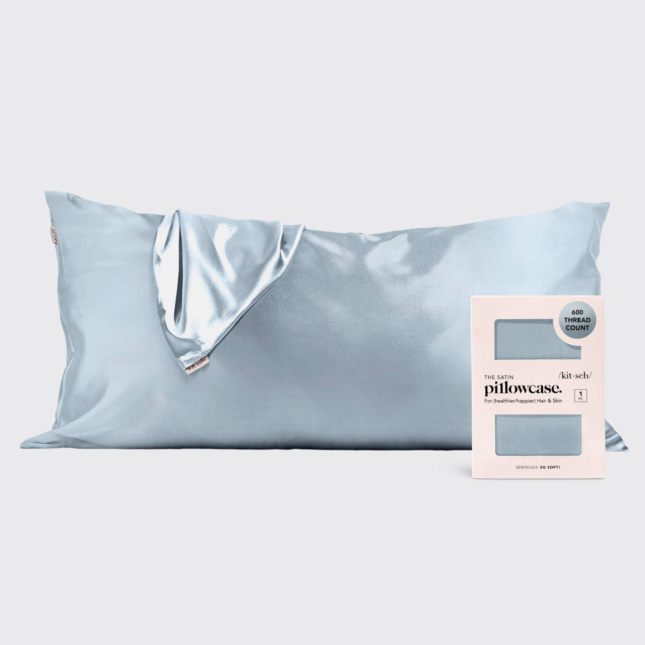 King-pudebetræk - Haze Blue
