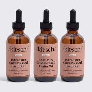 100 % ren økologisk koldpresset ricinusolie - 2 oz - 3-pak