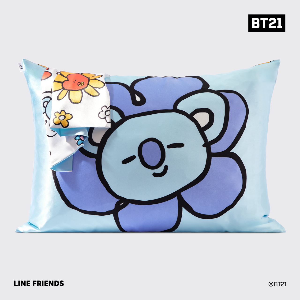 BT21 møder Kitsch Satin-pudebetræk - KOYA