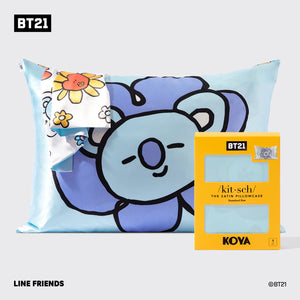 Kitsch x BT21 Funda de almohada de satén KOYA
