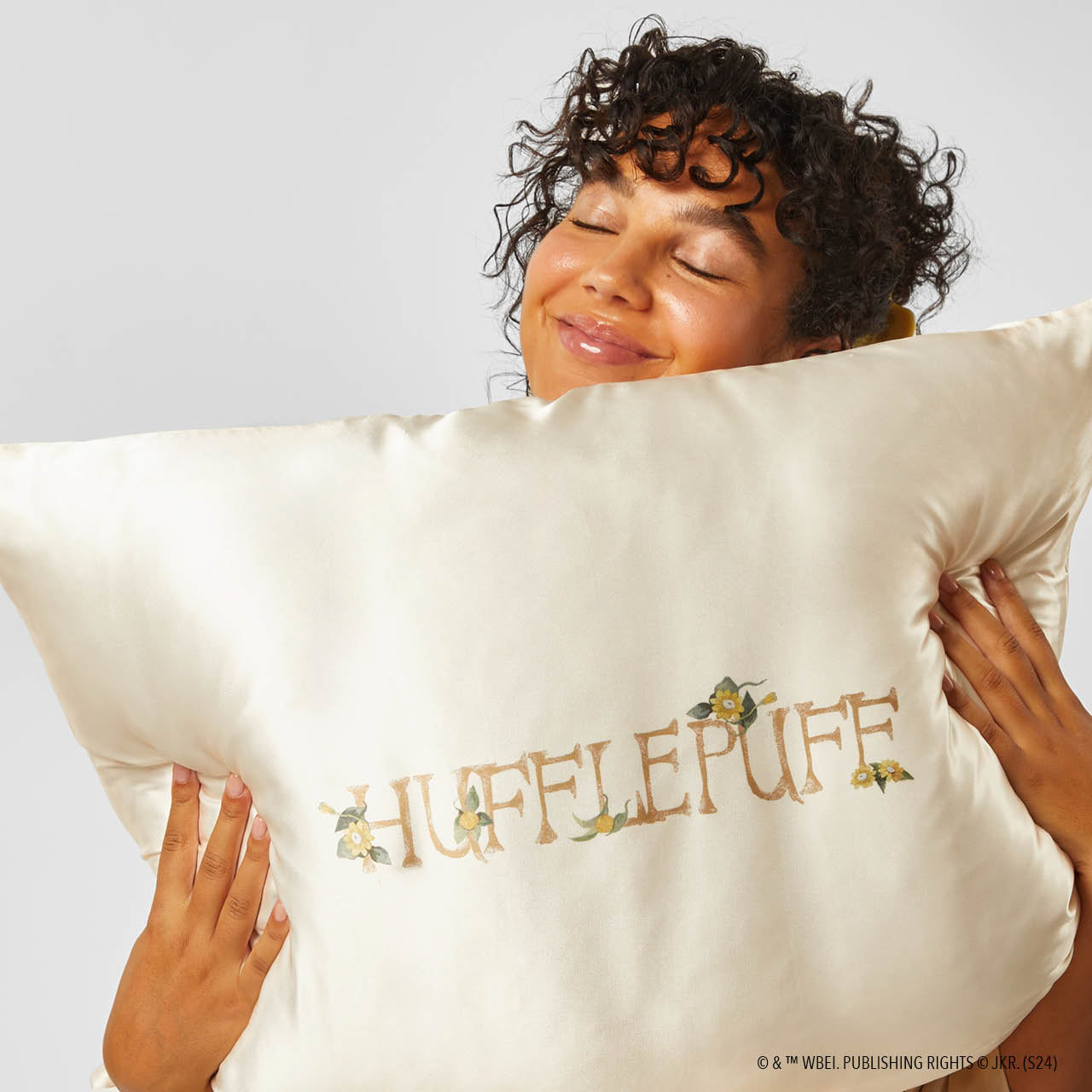 Harry Potter x Kitsch Satin-pudebetræk King - Hufflepuff