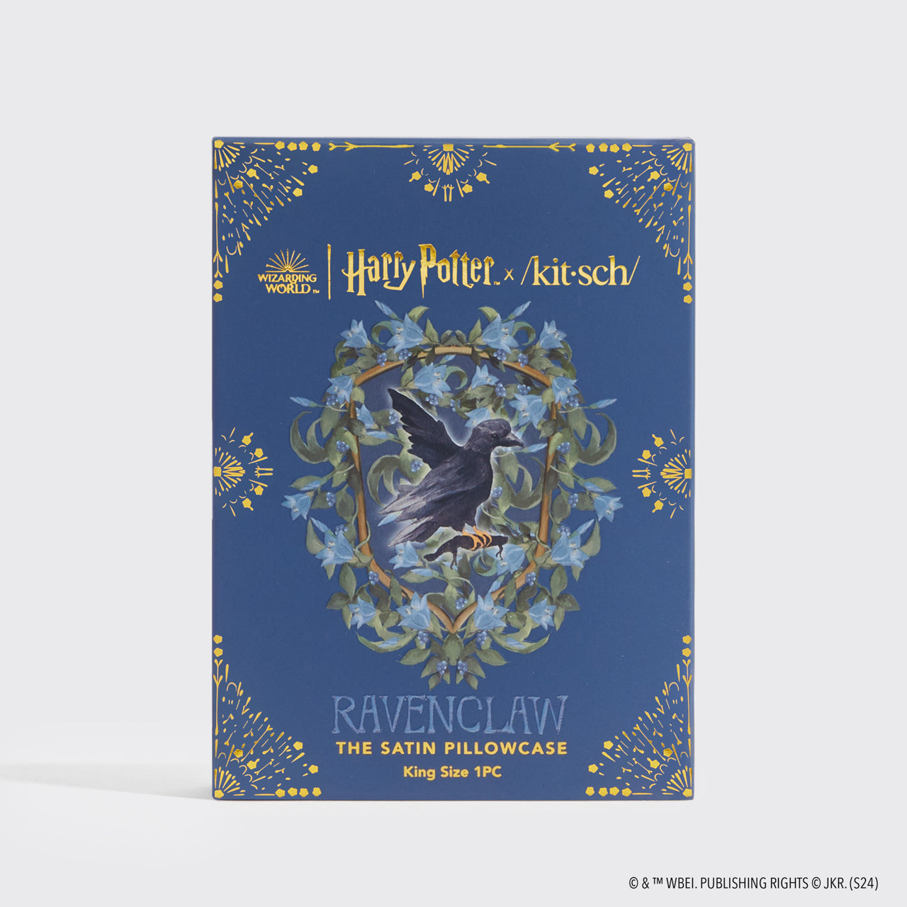 Harry Potter x Kitsch Satin-pudebetræk King - Ravenclaw