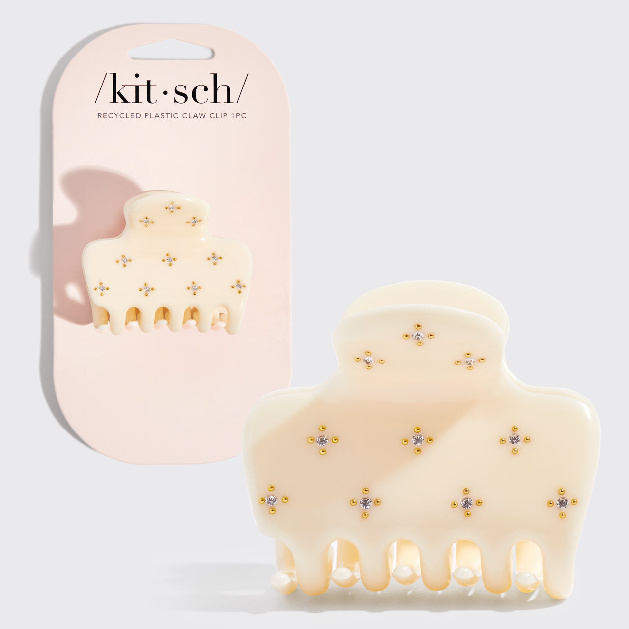 Clip Nuvola con strass - Avorio