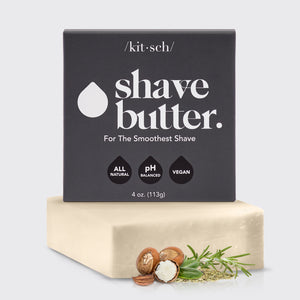 Rasierbutter in der schwarze Box