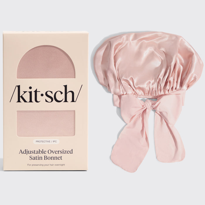 Gorro de satén extragrande - Blush