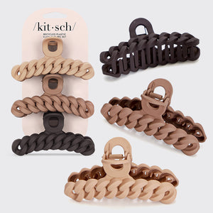 Kettenkrallenclip 3-teiliges Set - Neutral