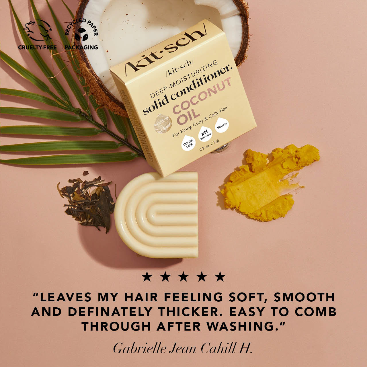 Shampooing et conditionneur à l'huile de coco pour cheveux secs et abîmés