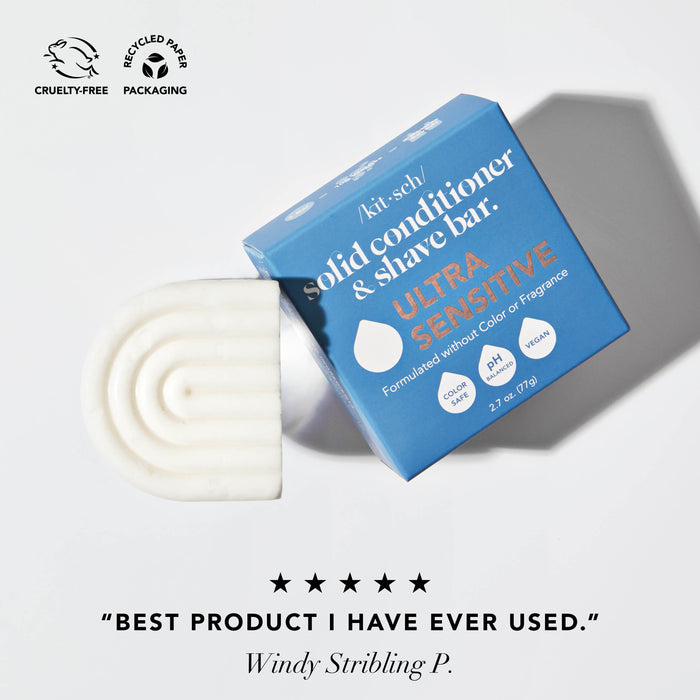 Conditionneur solide et barre de rasage Ultra Sensitive