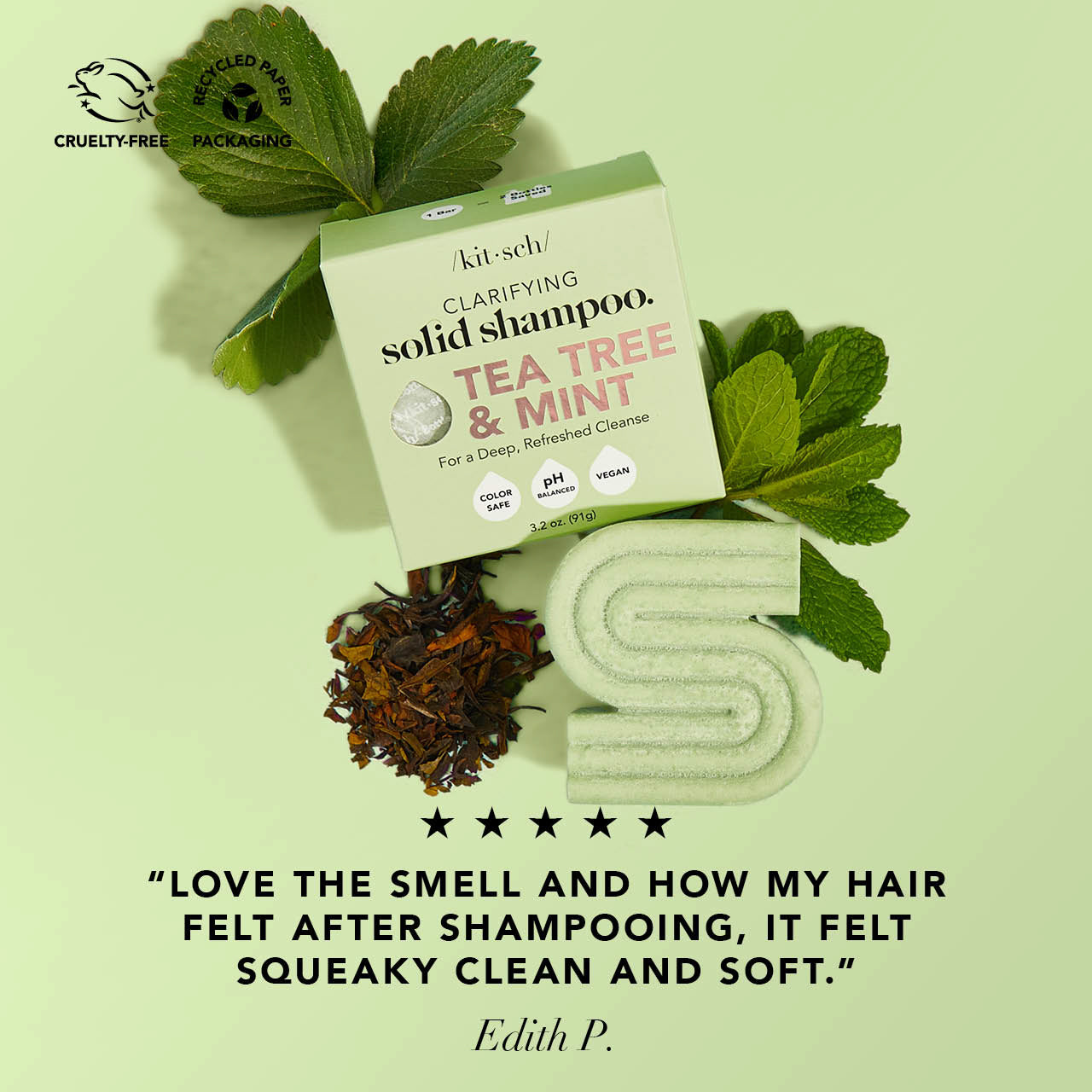 Afklarende shampoo-bar