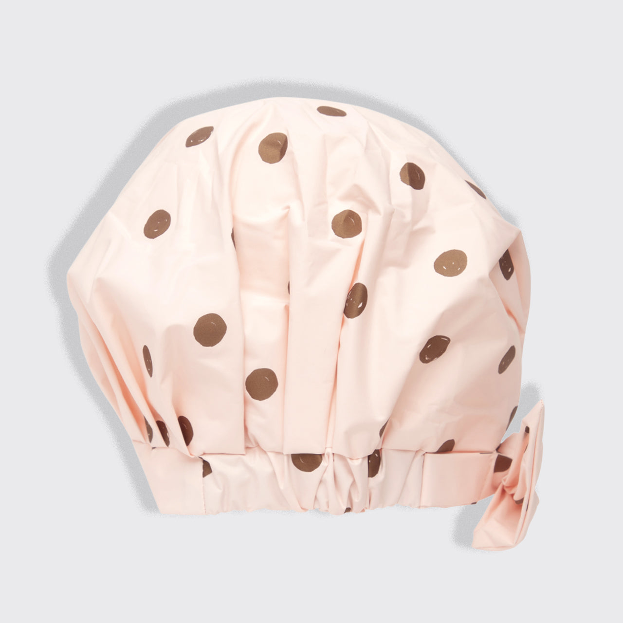 Gorro de ducha - Rosa con lunares