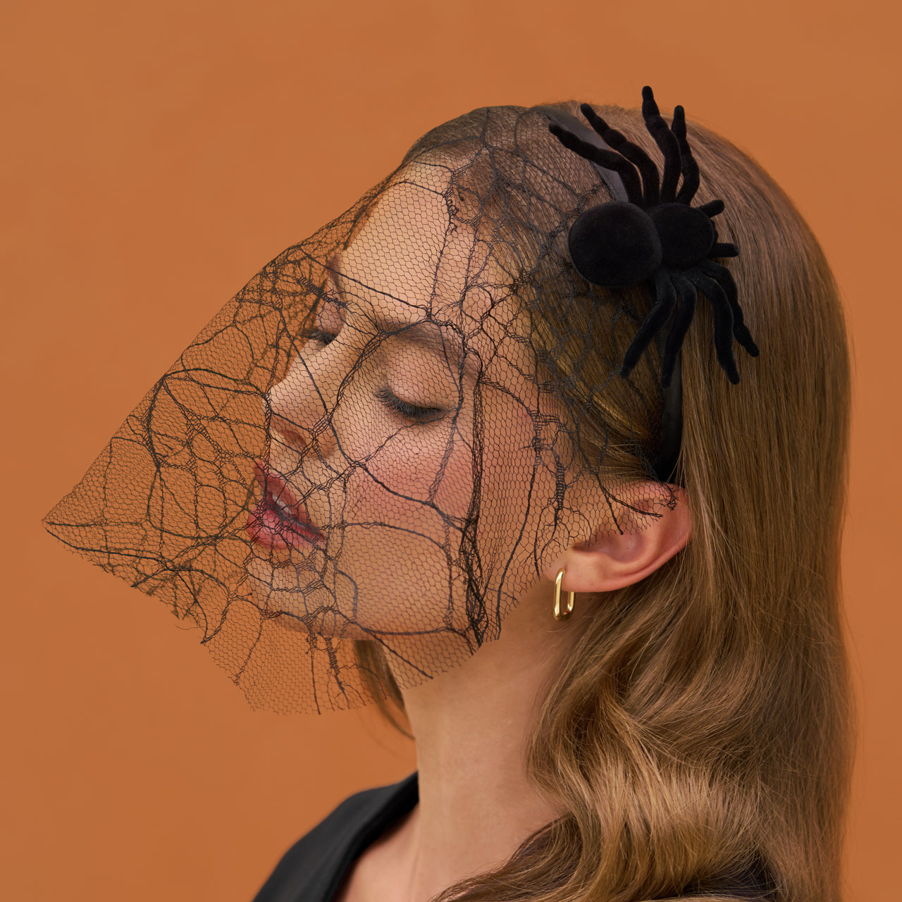 Fascia per capelli a forma di ragnatela