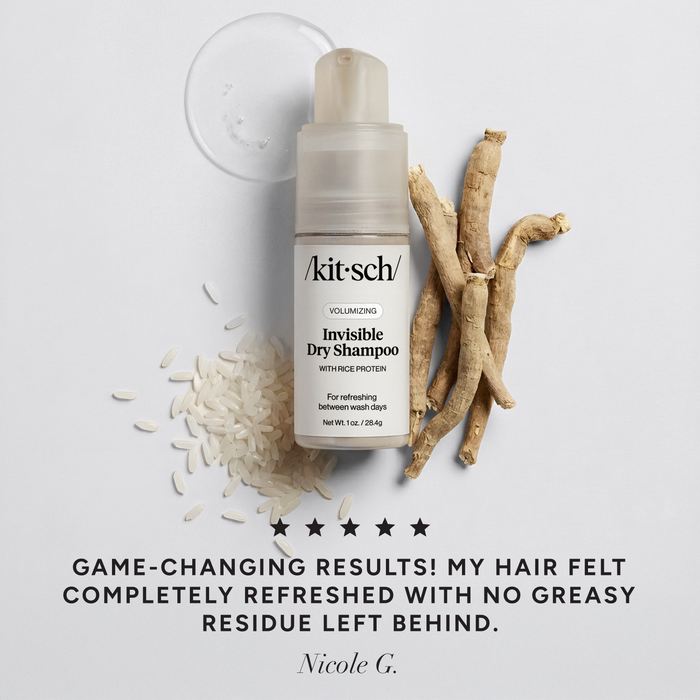 Voluminerende tørshampoo med risprotein - usynlig 1 oz