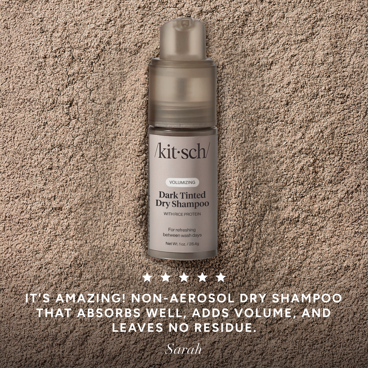 Shampooing sec volumineux aux protéines de riz - teinté foncé 1 oz