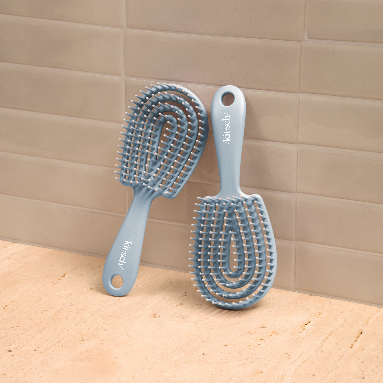 Haze Blue Detangling Flexi Brush - Mini