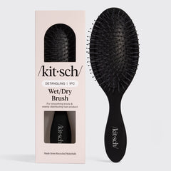 Brosse noire pour cheveux secs et mouillés