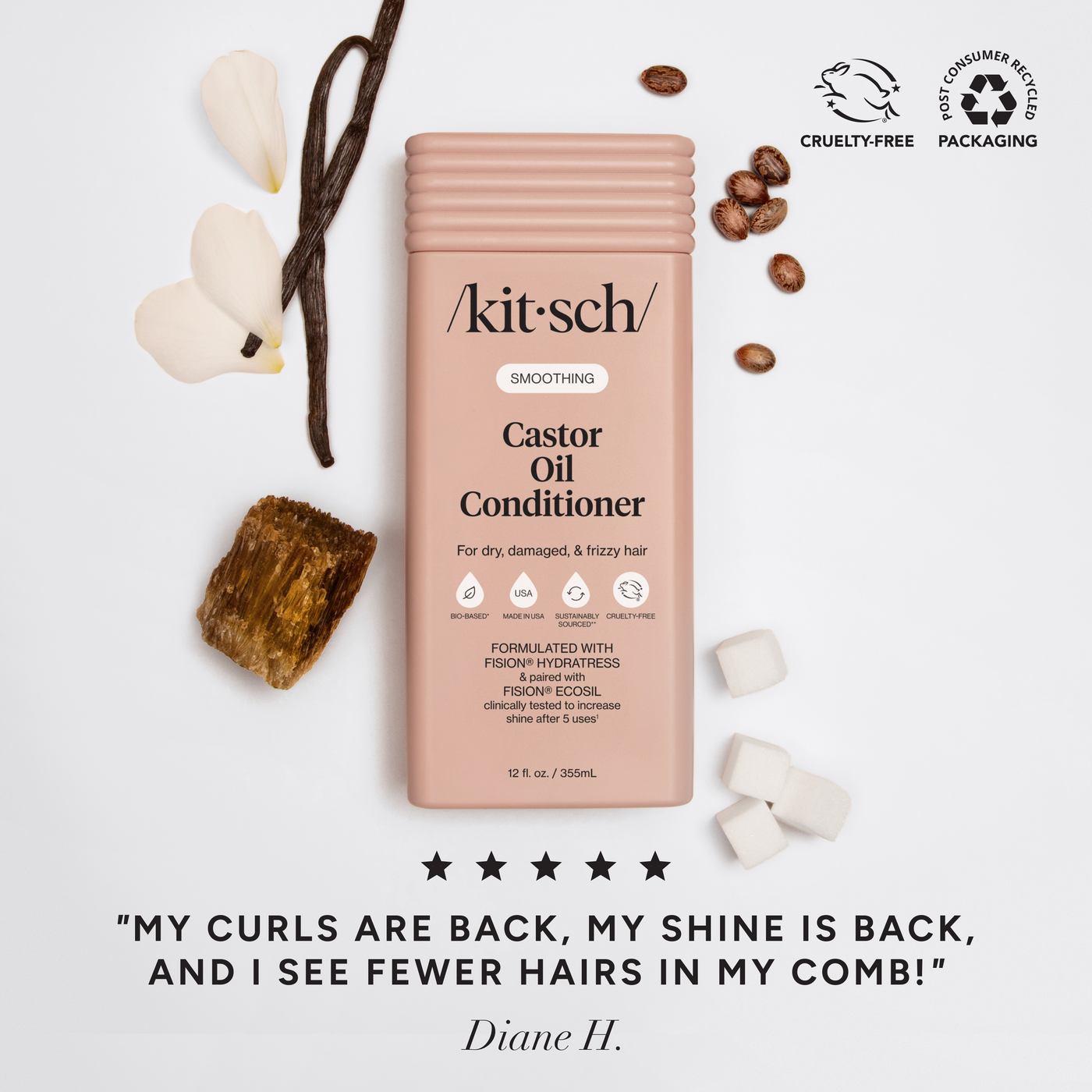 Smoothing Castor Oil Shampoo & Conditioner Combo