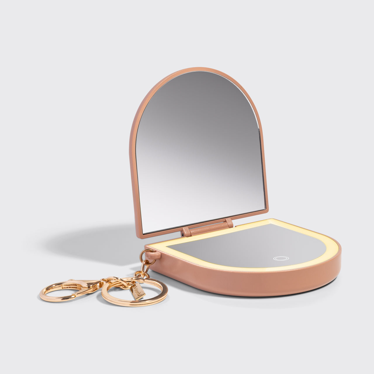Terracotta Compact Mirror Keychain