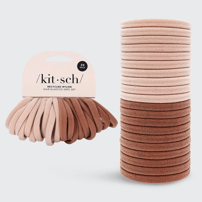 Elastiske hårbånd 20 stk - Blush