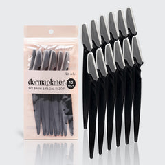Dermaplaning Tool 12pk | Miljøvenlig sort