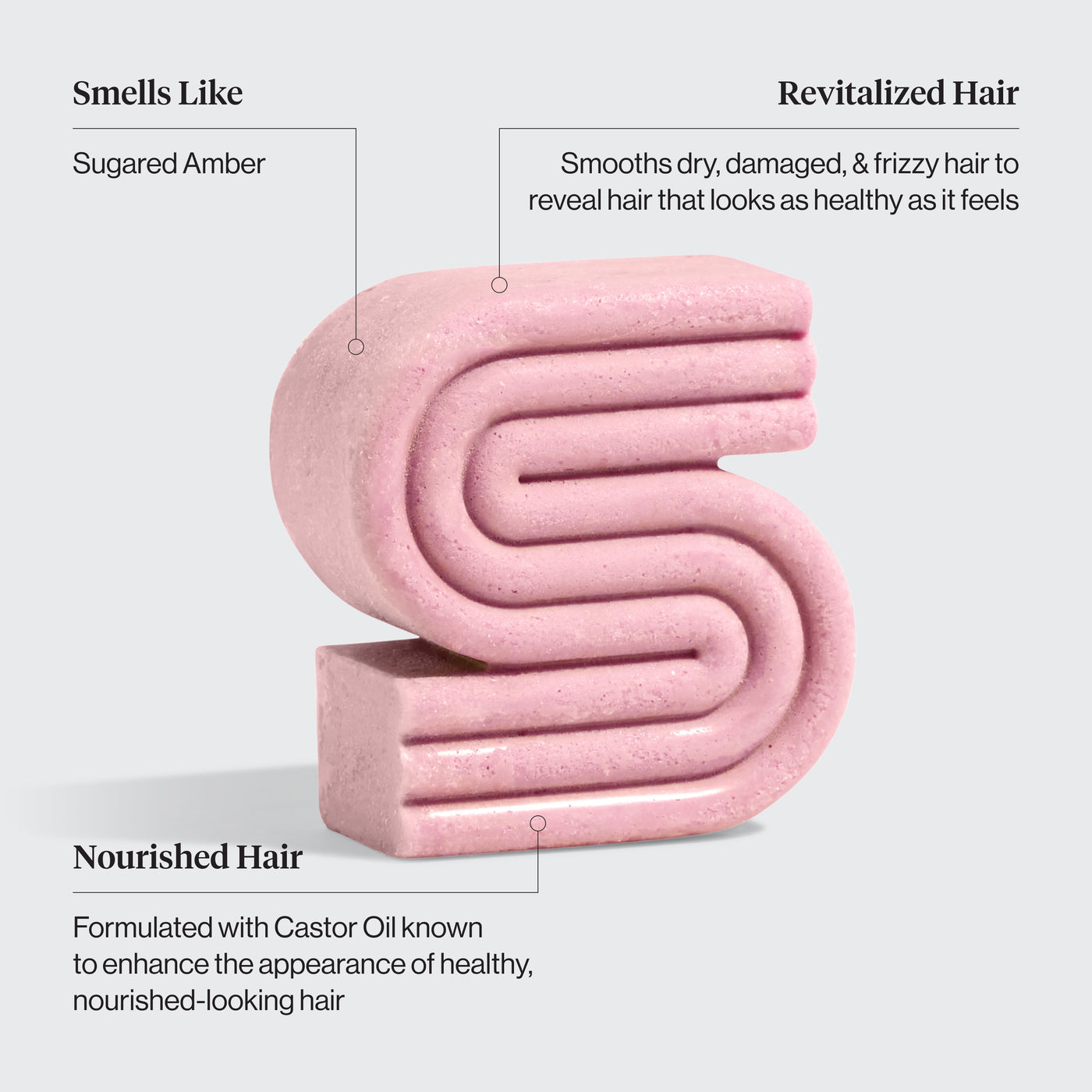 Ricinusolie nærende shampoo bar