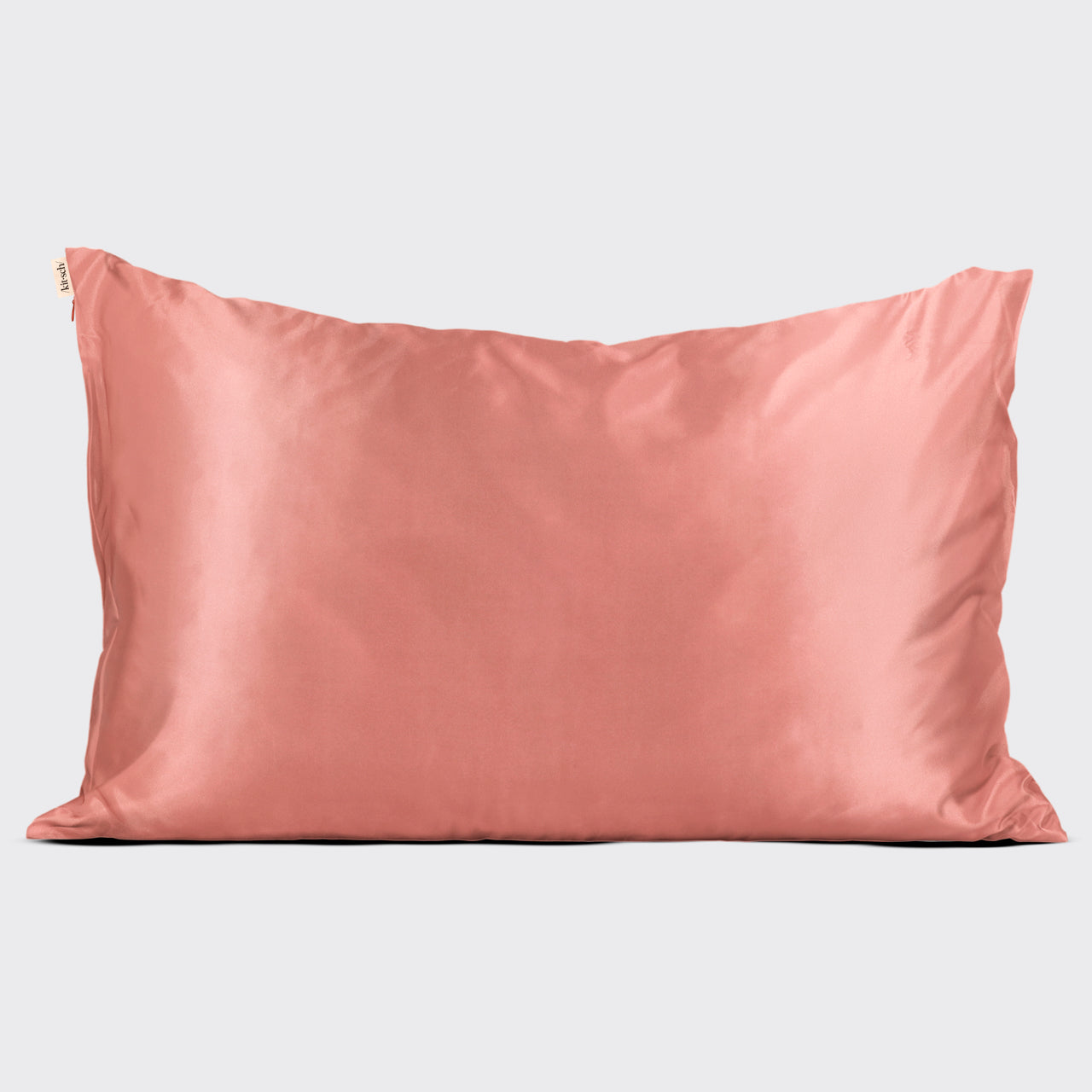 Satin-Kopfkissenbezug - Terracotta