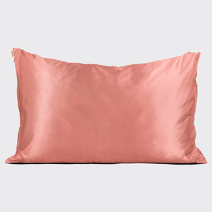Satin-Kopfkissenbezug - Terracotta