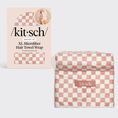 XL Schnelltrocknendes Haartuch Wrap - Terracotta