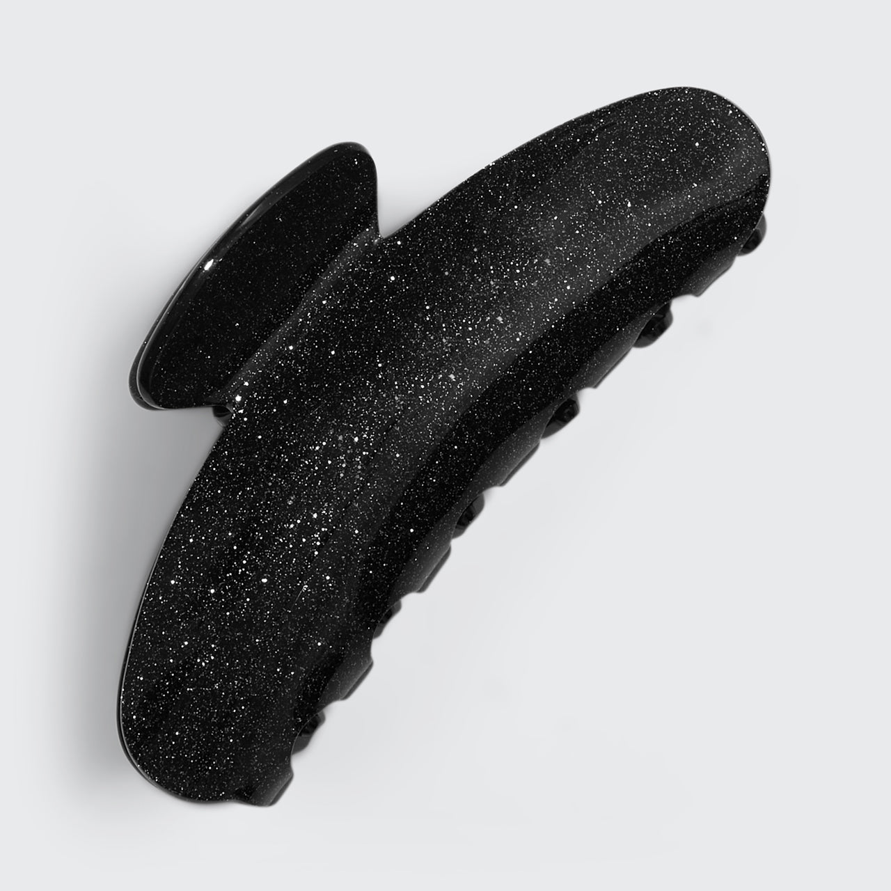 Pince à griffes en plastique recyclé - Noir pailleté