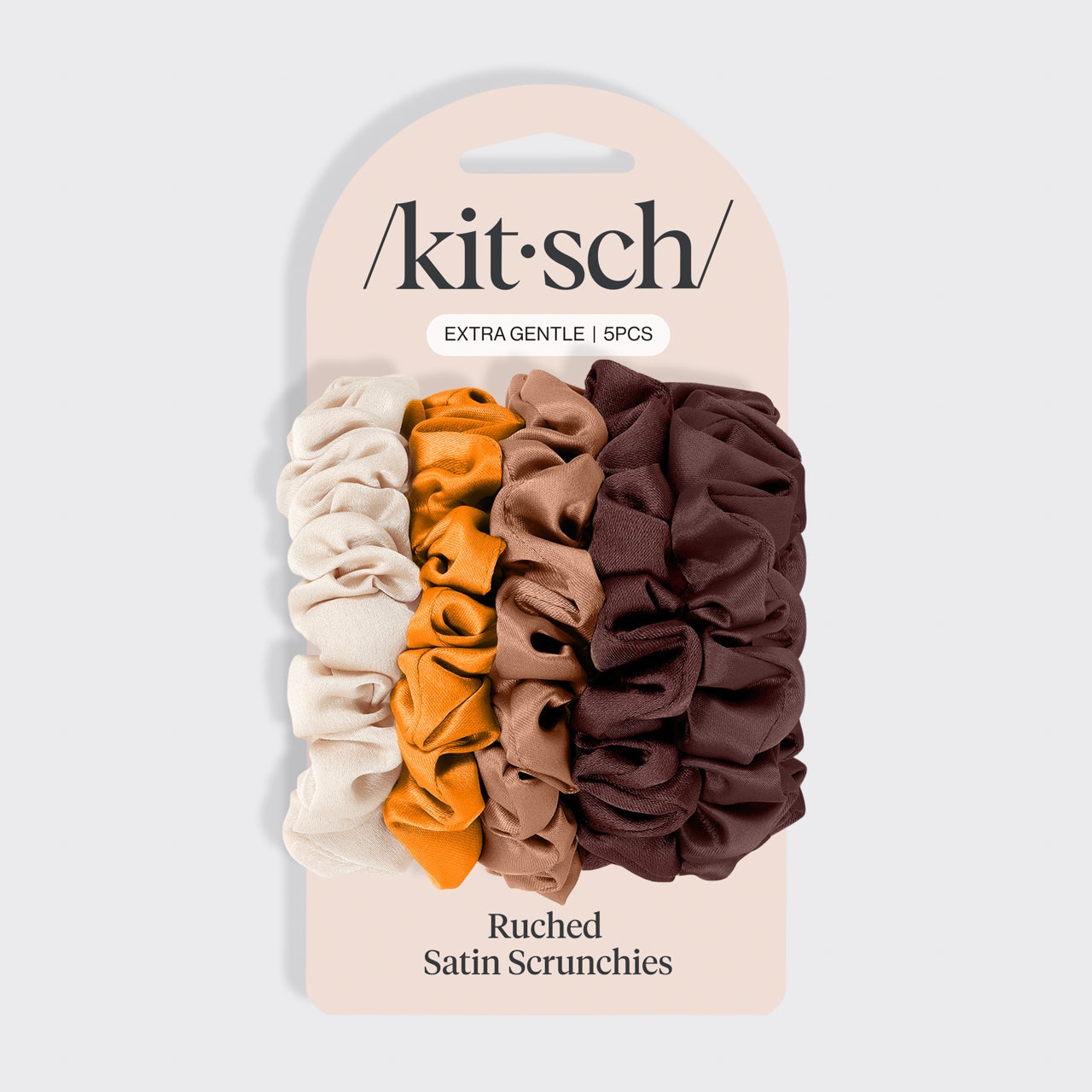 Satin Petite Scrunchies 5 stk sæt - Sedona