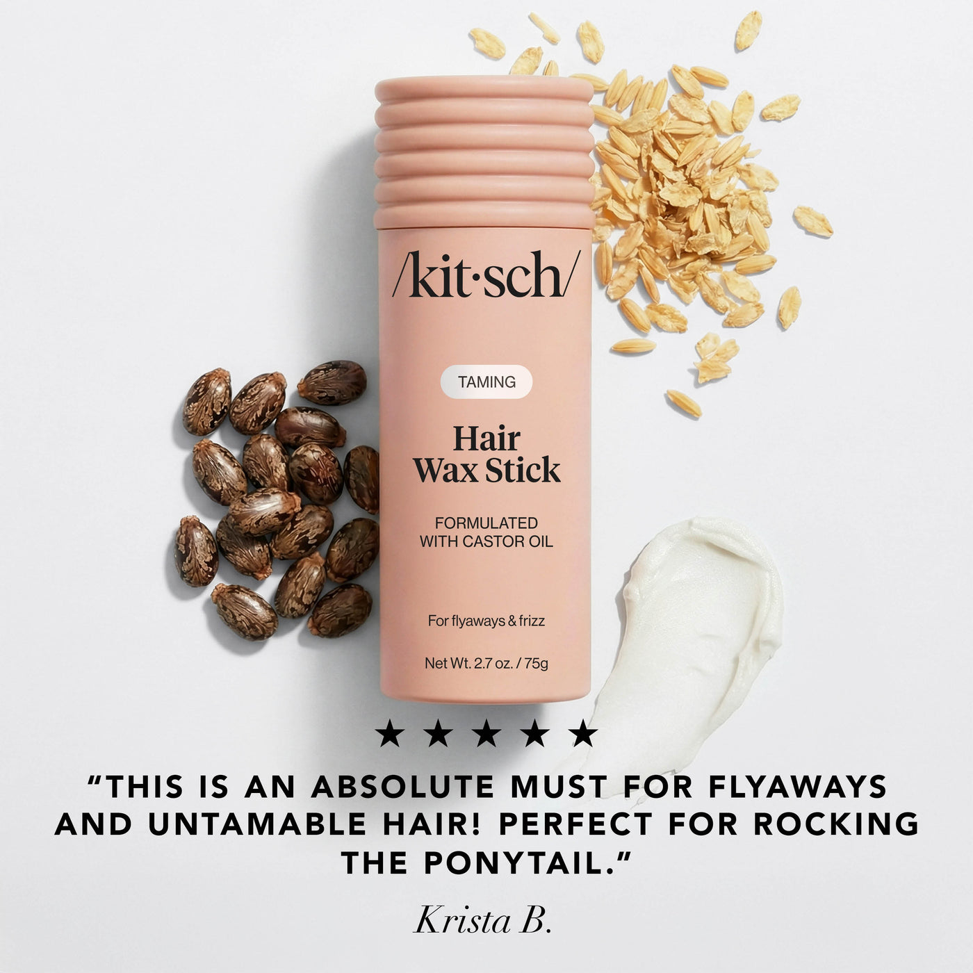 Cera en barra con aceite de ricino