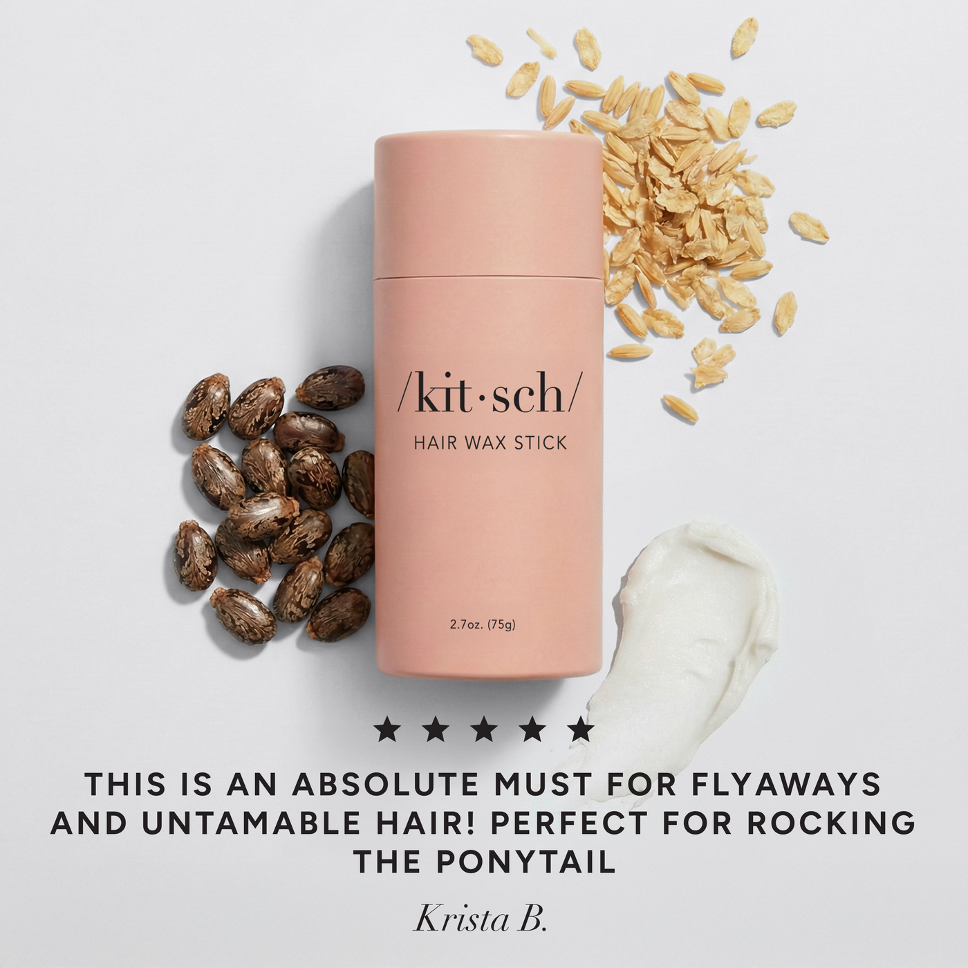 Hårvoksstift med ricinusolie