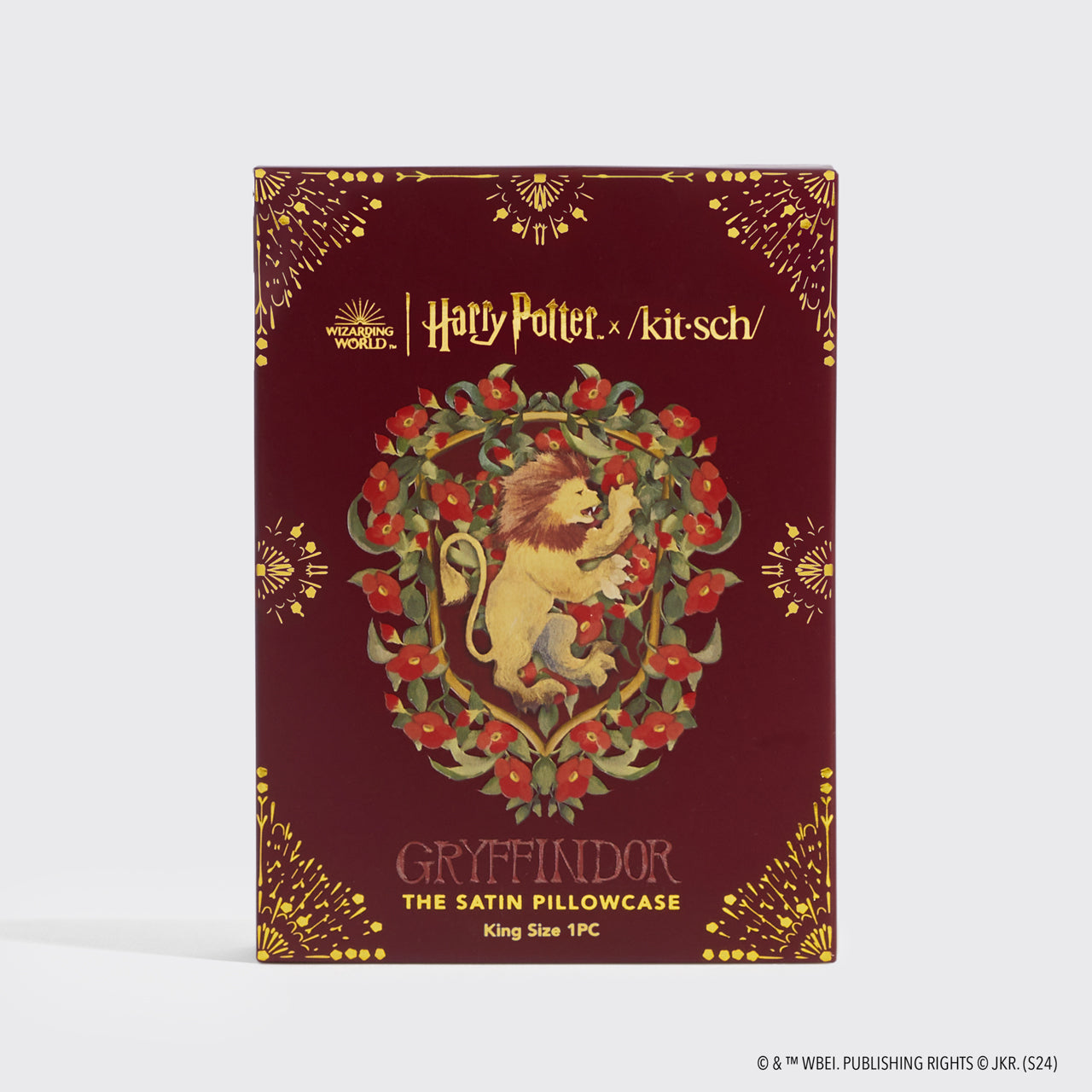 Harry Potter x Kitsch Federa di raso - Grifondoro
