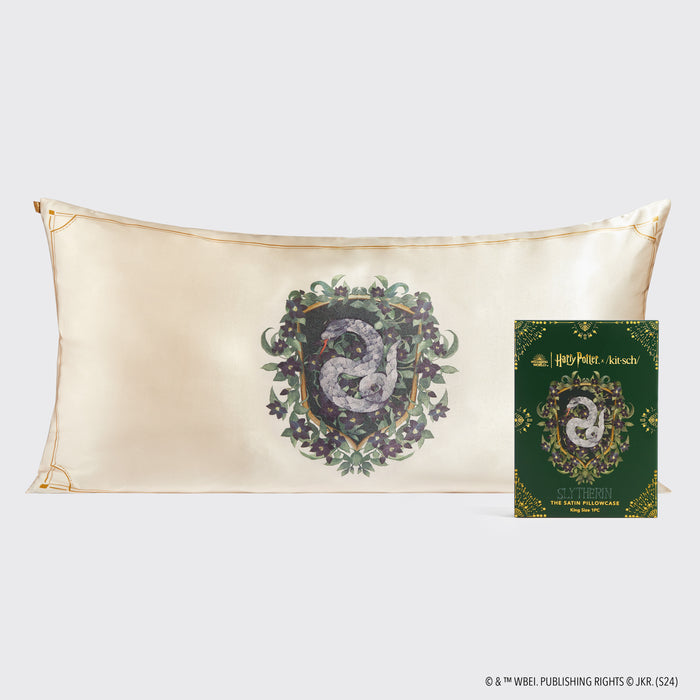 Harry Potter x Kitsch Federa di raso - Serpeverde