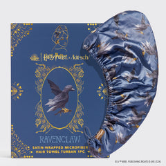 Harry Potter x Kitsch Satin-indpakket hårhåndklæde - Ravenclaw