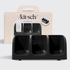 Selvdrænende sæbeskål - sort