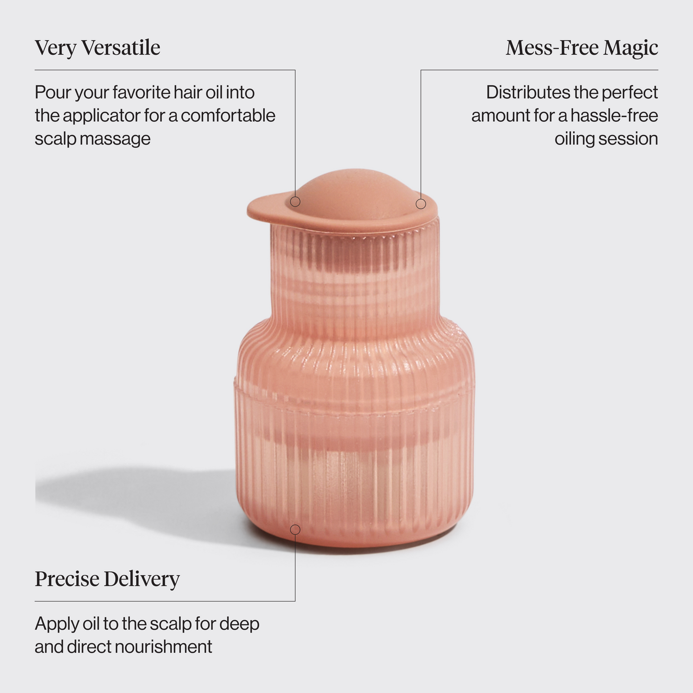 Applicatore di olio per il cuoio capelluto