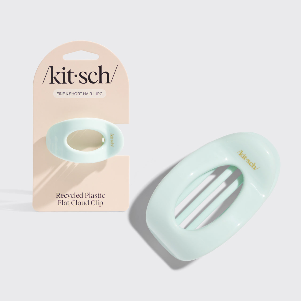 Flacher Wolkenclip - Salbeiblatt | Klein