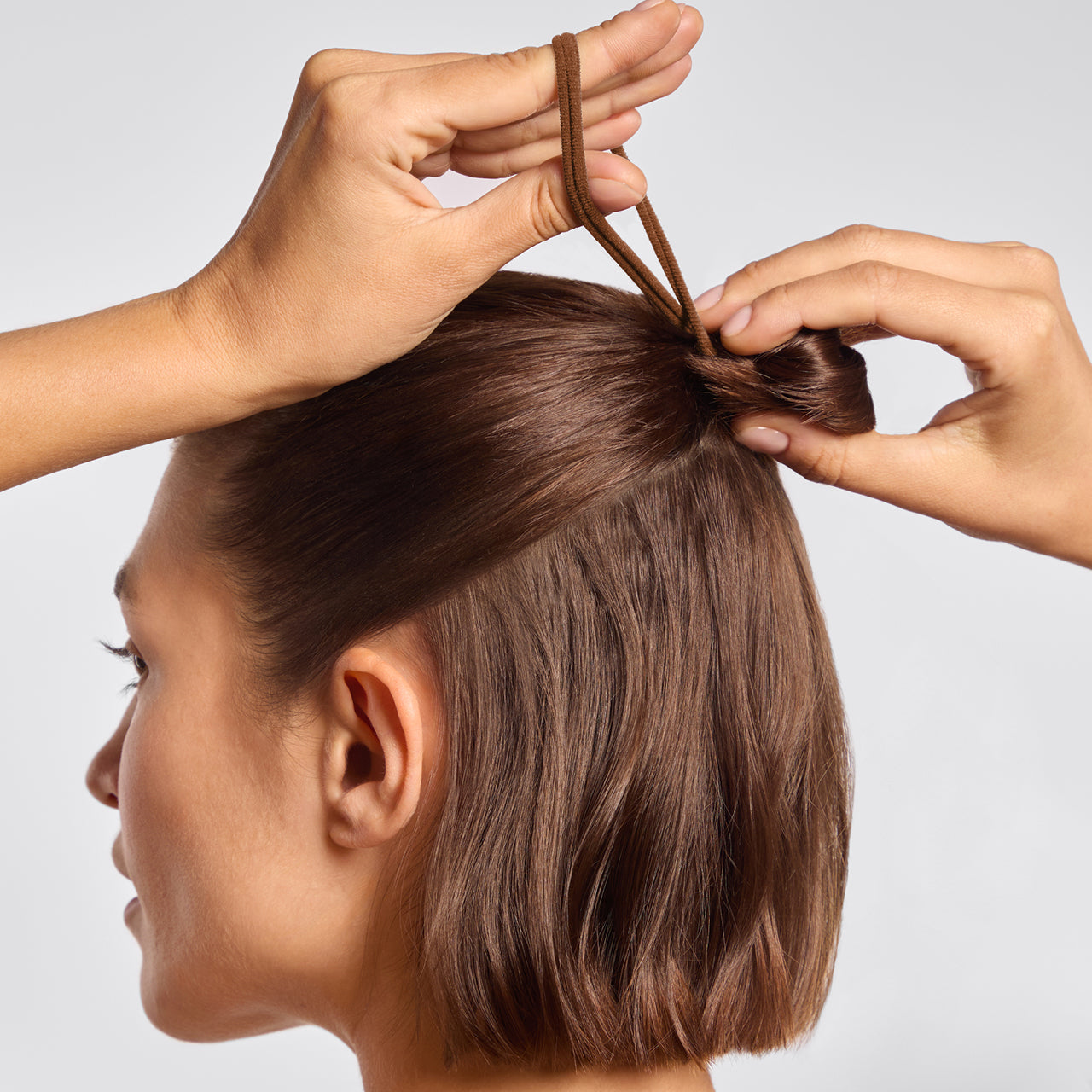 Set de 8 gomas para el pelo sin costuras - Palisandro
