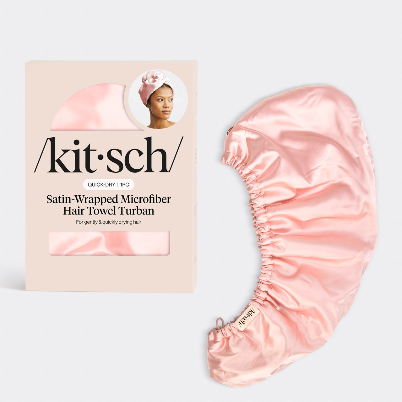 Toalla de pelo satinada - Blush