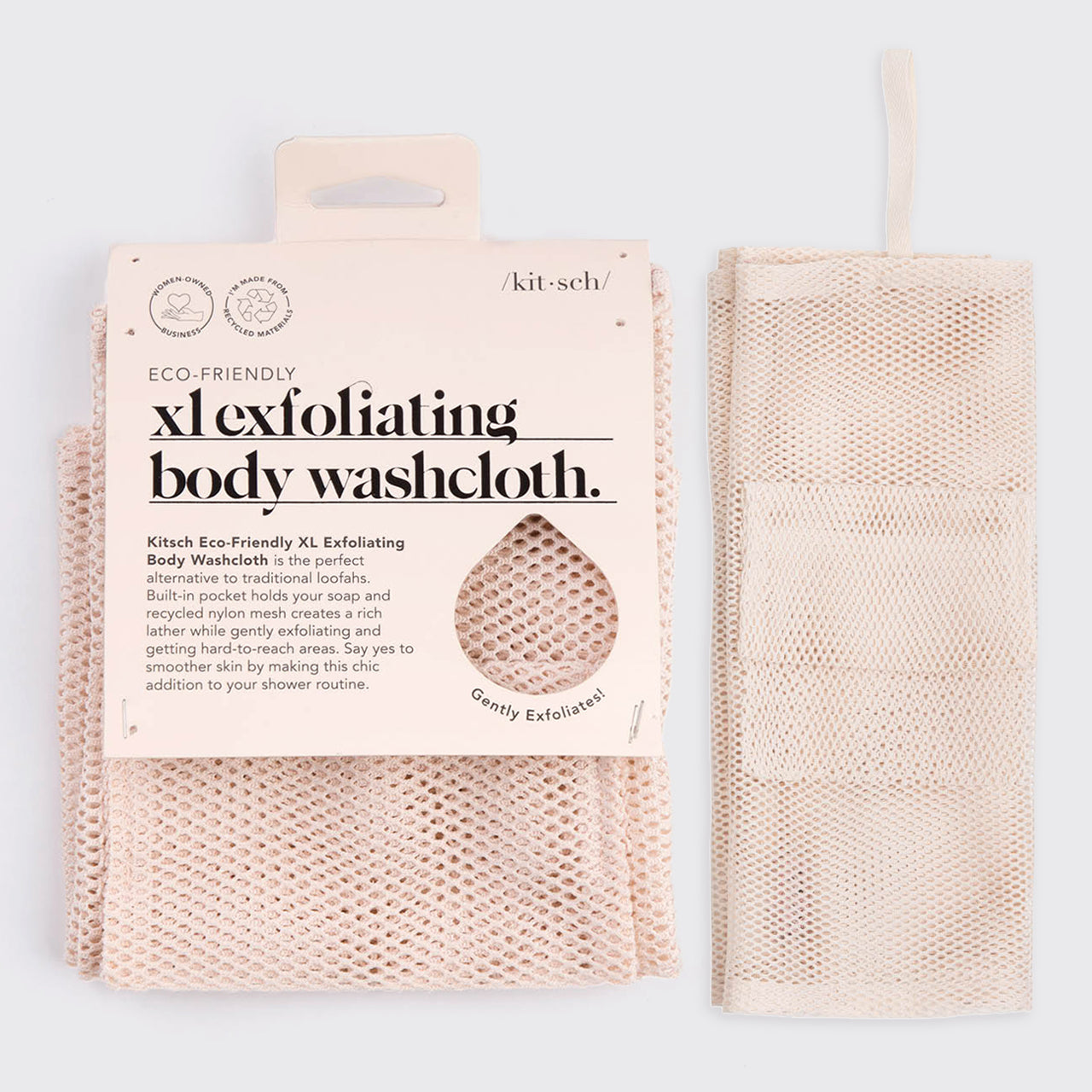 XL-Peeling-Körperwaschlappen - Blush