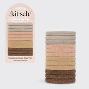 Genbrugs nylon glitter medium elastikker 12 stk - neutral